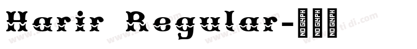 Harir Regular字体转换